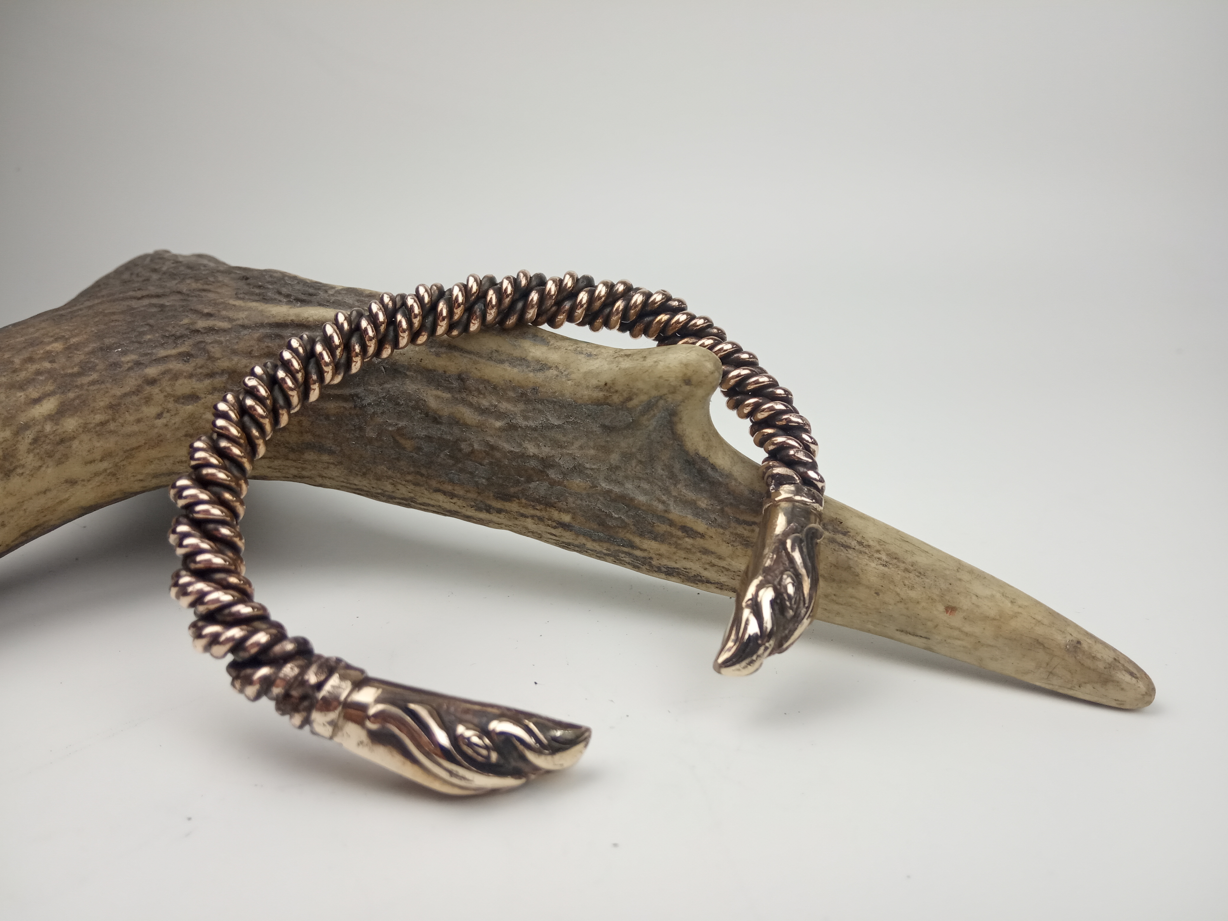Vikingský náramek Havraní hlavy