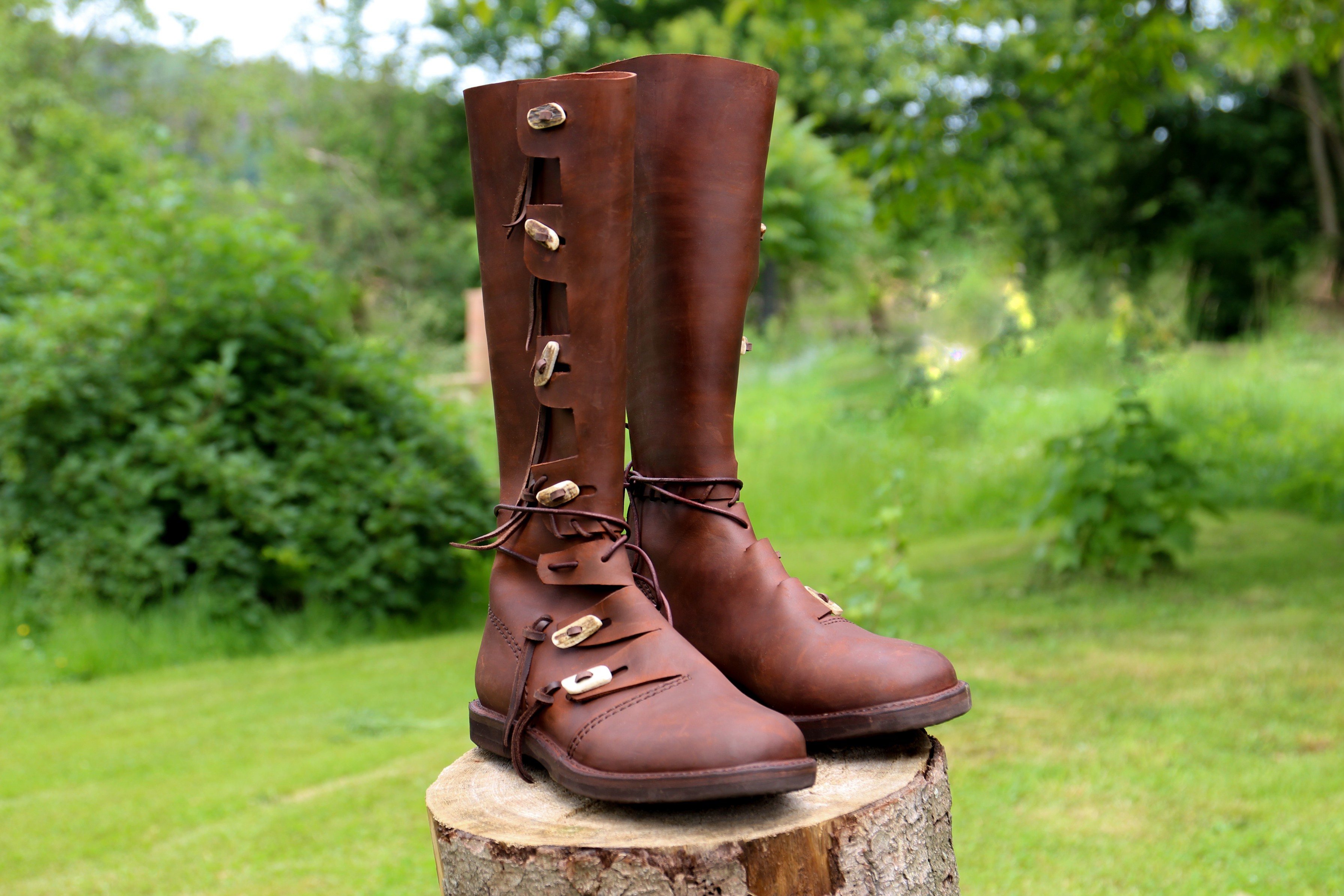 Vysoké vikingské boty 41 cm
