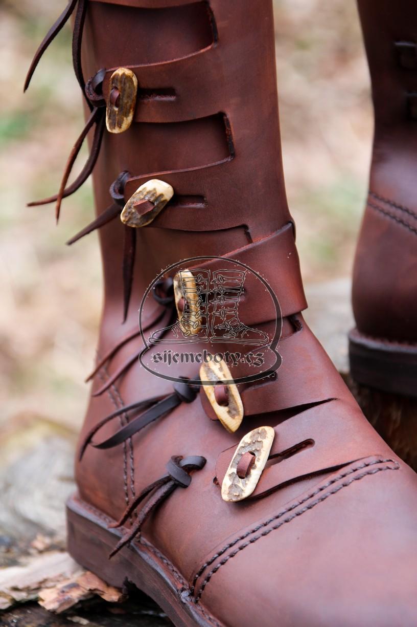 SKLADEM Středověké kožené boty Jarl