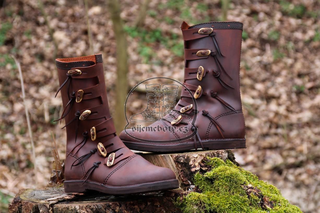 SKLADEM Středověké kožené boty Jarl