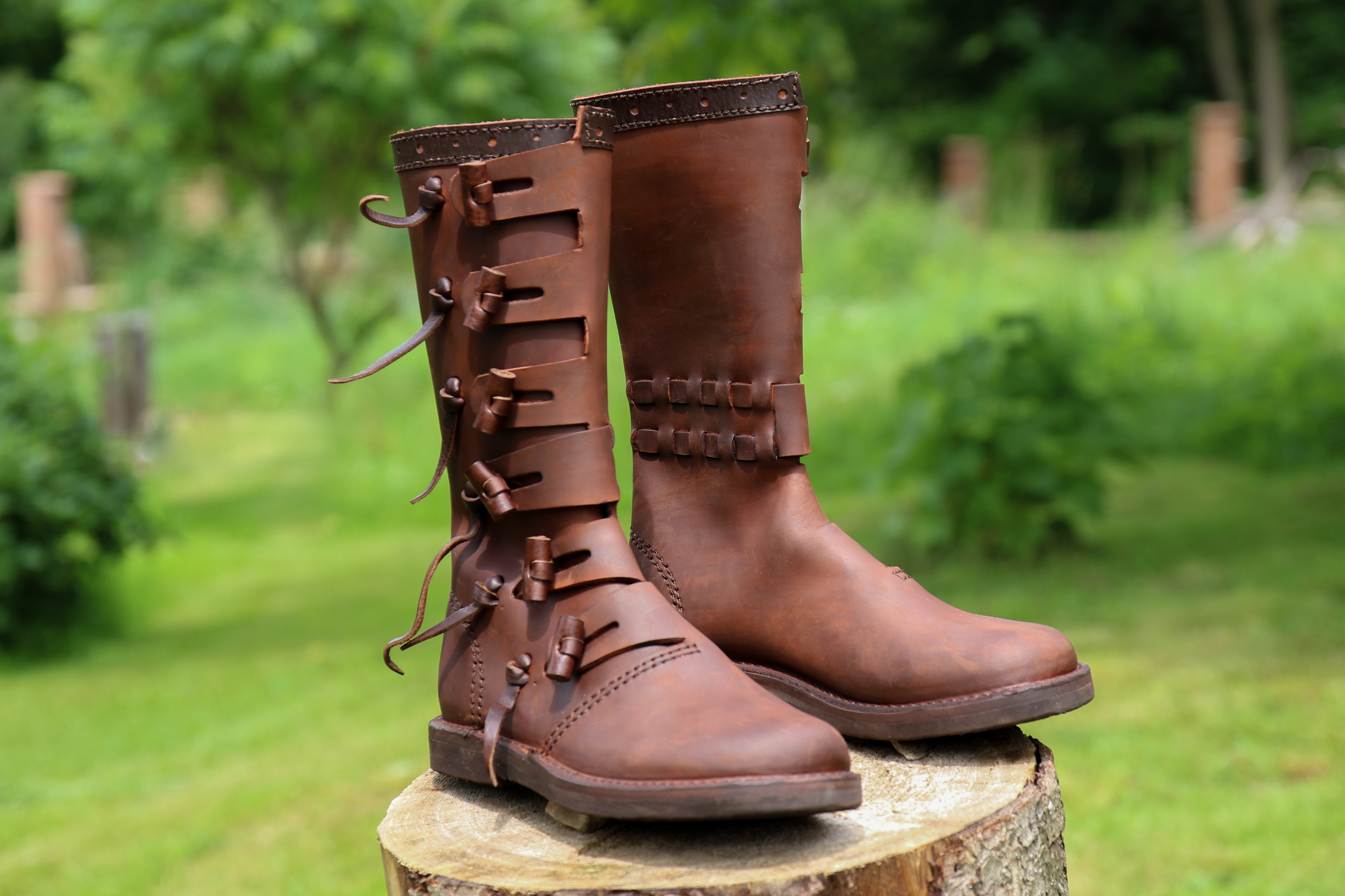 SKLADEM Středověké kožené boty Jarl