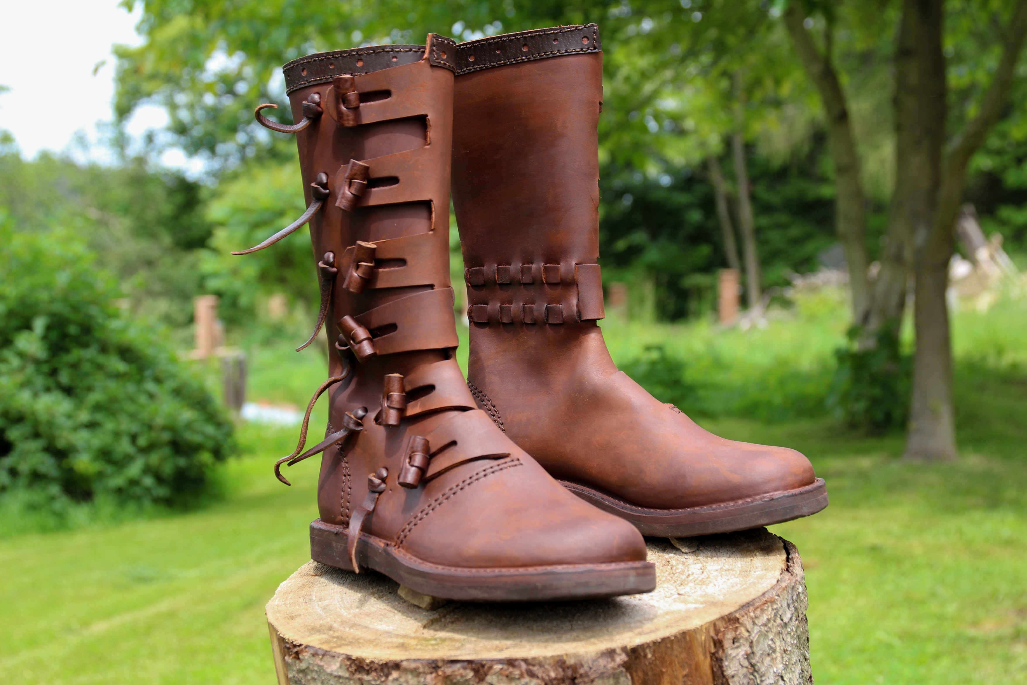 SKLADEM Středověké kožené boty Jarl